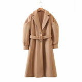 khaki wool coat long overcoat outwear