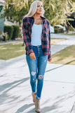 Plaid Long Sleeve Shirt with Breast Pockets