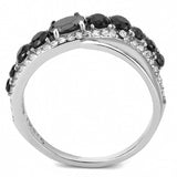 DA269 - High polished (no plating) Stainless Steel Ring with AAA Grade