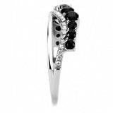 DA269 - High polished (no plating) Stainless Steel Ring with AAA Grade