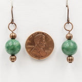 Verdite Copper Earrings
