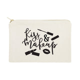 Kiss & Make Up Cotton Canvas Cosmetic Bag