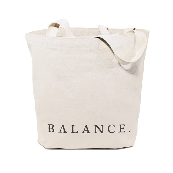 Balance Gym Cotton Canvas Tote Bag