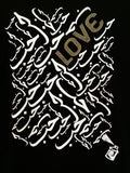 Black Graphic "Love" Tee