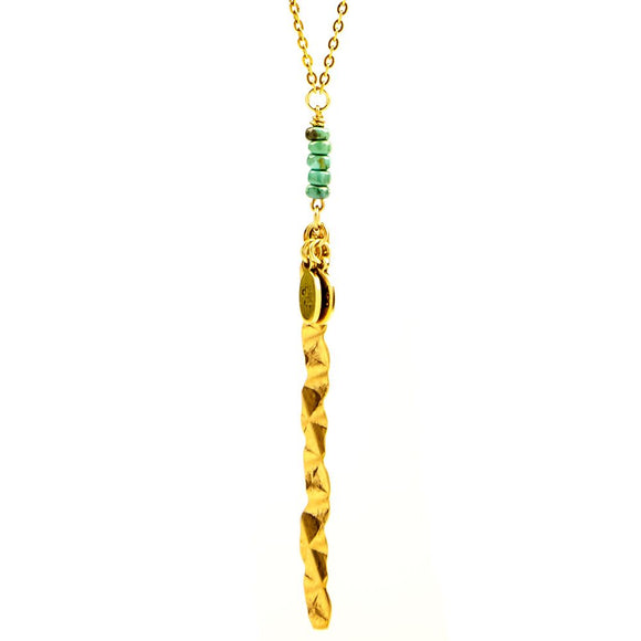 flynn necklace - turquoise