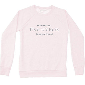 Women's Five O'Clock Crew Sweatshirt, Ballet Pink