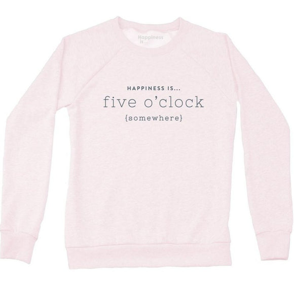 Women's Five O'Clock Crew Sweatshirt, Ballet Pink