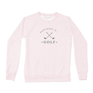 Women's Golf Crew Sweatshirt, Ballet Pink