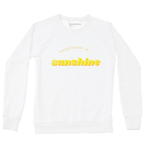 Women's Sunshine Crew Sweatshirt, White