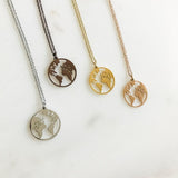 Rose Gold- 'MY WORLD' Necklace