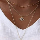 All Seeing Eye Multilayer Necklace
