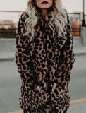 Womens Classic Leopard Print Jacket