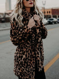 Womens Classic Leopard Print Jacket